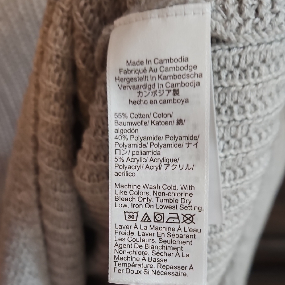J. Crew Factory Light Gray Turtleneck Sweater - Picture 3 of 4